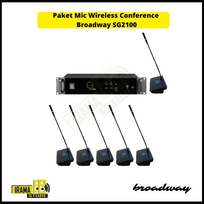 Mic Wireless Conference Broadway SG2100 - 6 Mic
